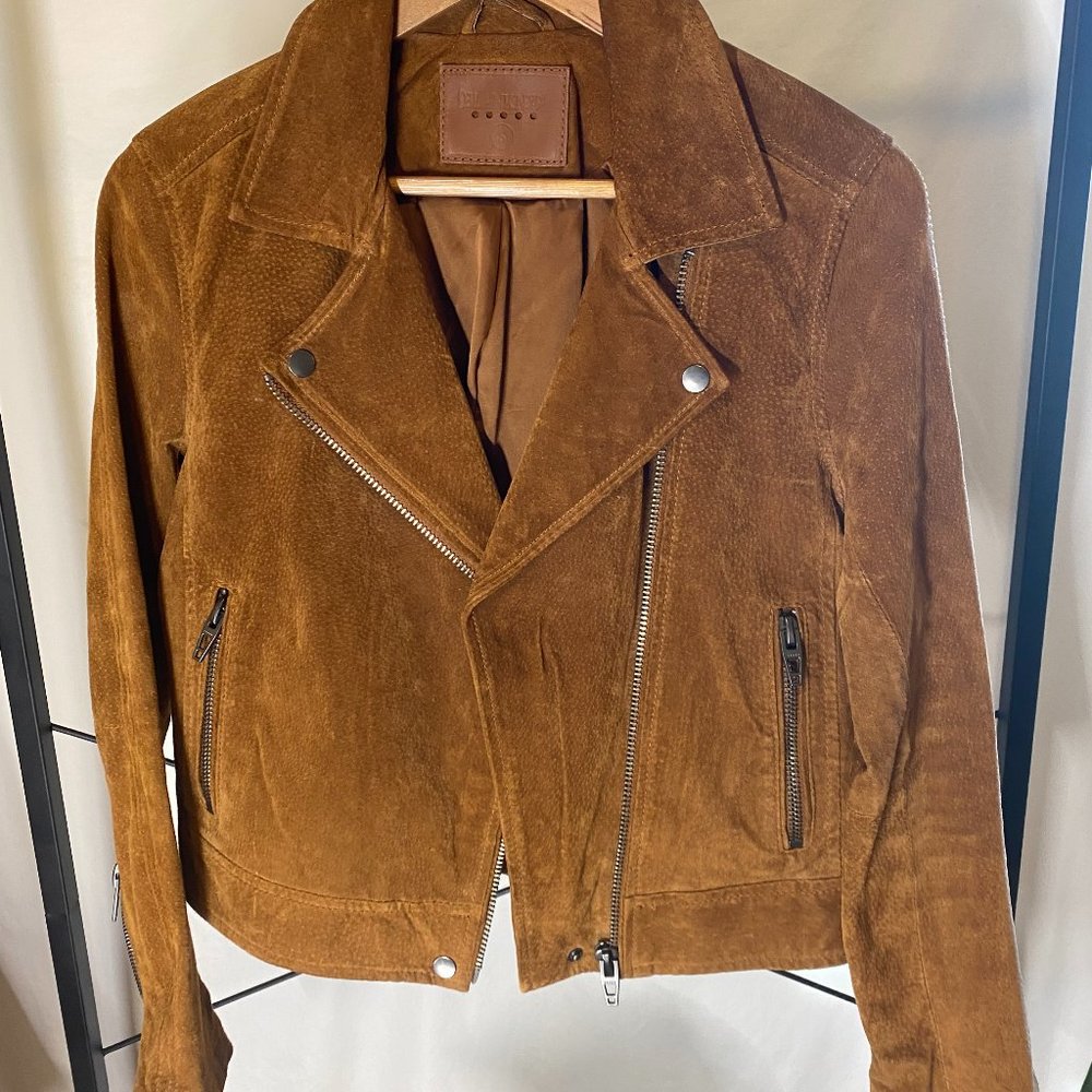 Blank NYC Brown Suede Moto Jacket